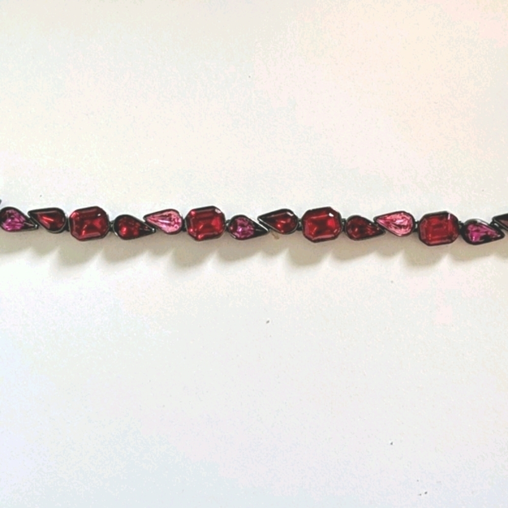 Pink & Red Gemstone Bracelet - Picture 3 of 8
